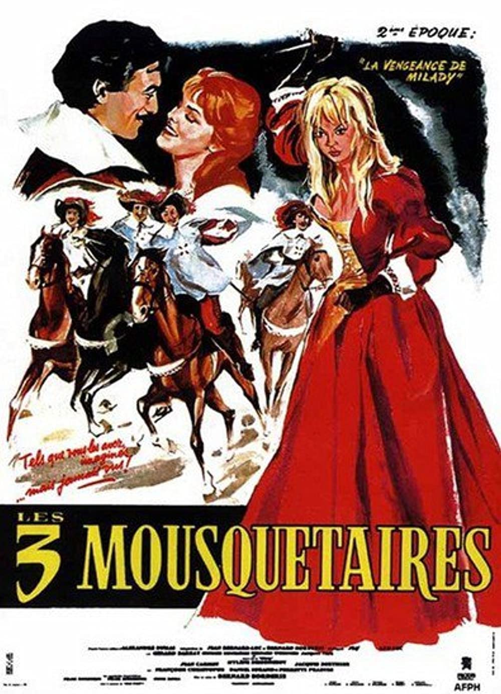 Stiahni si Filmy CZ/SK dabing Tri musketyri: Pomsta Milady de Winter / Les trois mousquetaires: La vengeance de Milady (1961)(CZ)[TvRip] = CSFD 80%