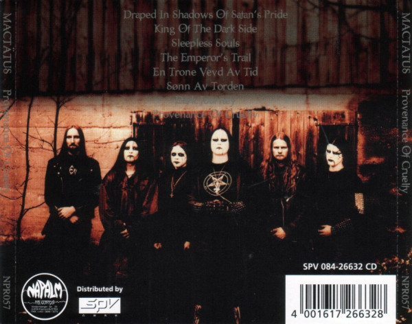 Stiahni si Hudba Mactatus - Provenance Of Cruelty (1998)
