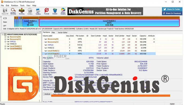 DiskGenius Professional 5.4.3.1342