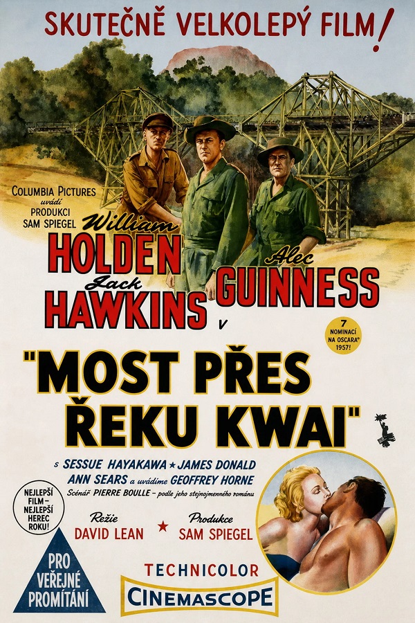 Stiahni si Filmy CZ/SK dabing Most přes řeku Kwai / The Bridge on the River Kwai (1957)(CZ/EN)[2160p][HDR10/DV][HEVC] = CSFD 86%