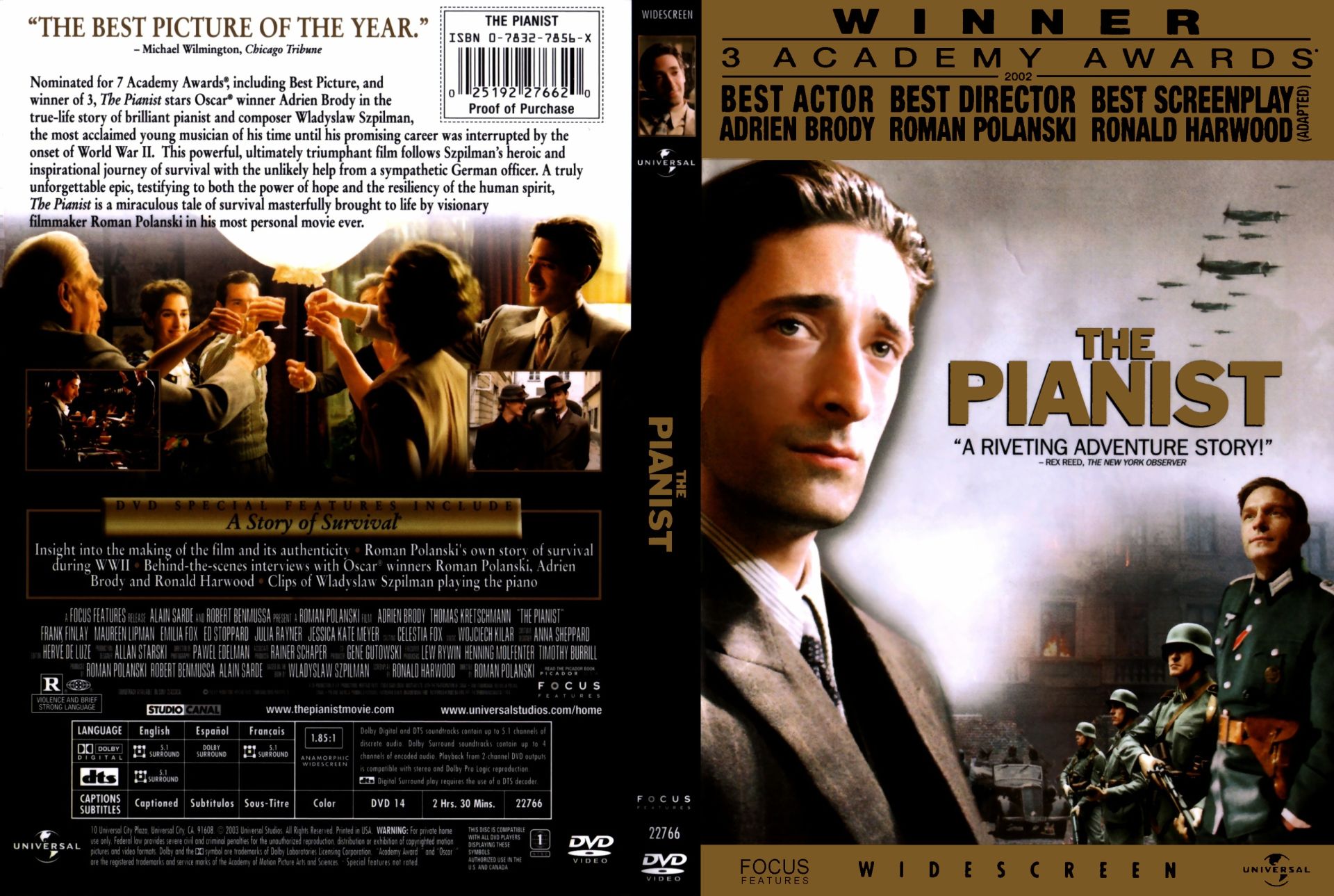 Stiahni si HD Filmy Pianista / The Pianist (2002)(CZ/EN)[1080p] = CSFD 88%