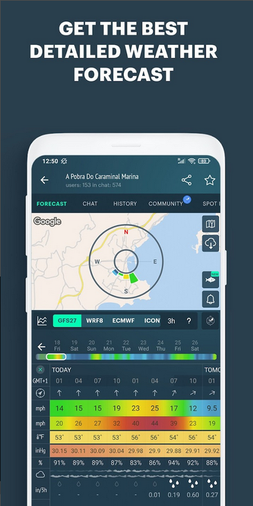 Stiahni si Mobil, PDA Windy.app - wind & weather live 40.0.5 build 682 [Pro] [Mod Extra]