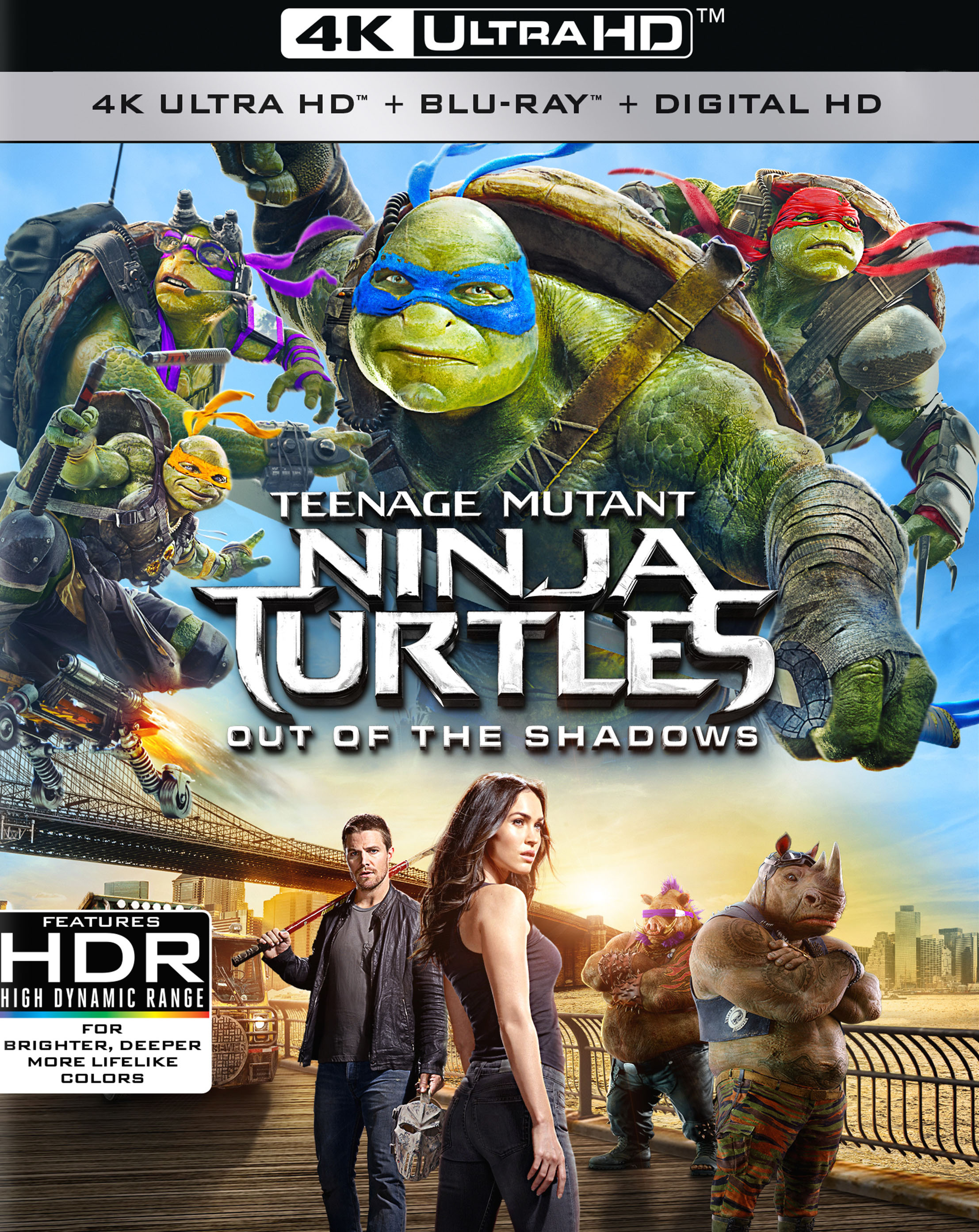 Želvy Ninja 2 / Teenage Mutant Ninja Turtles Out of the Shadows 2016 2160p REMUX HEVC 10bit HDR Cz Eng = CSFD 58%