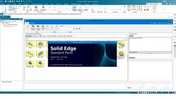 Stiahni si Programy Solid Edge 2026 Standard Parts CZ (x64)