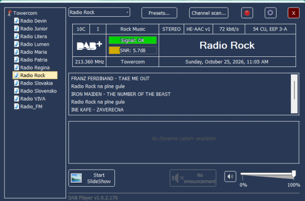 Stiahni si Programy DAB Player (Andreas Gsinn) - PC DAB+ Radio Software