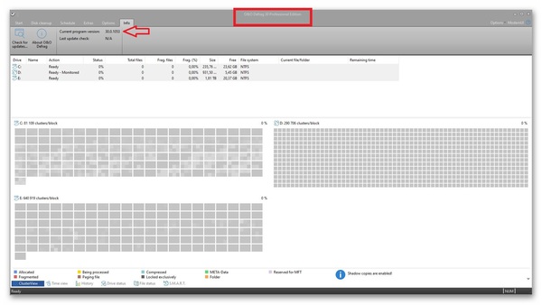 Stiahni si Programy O&O Defrag Professional 30.0 Build 1053 (x64) portable