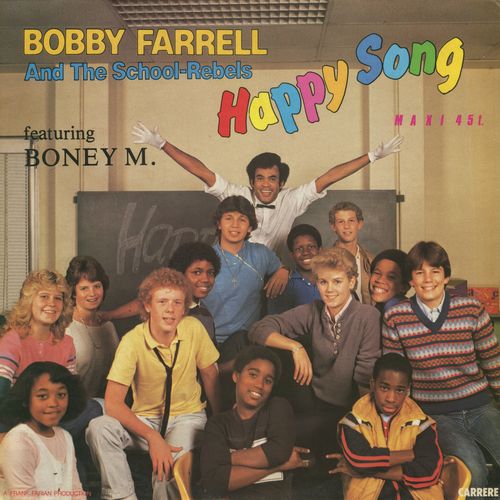 Stiahni si Hudba Bobby Farrell And The School-Rebels Featuring Boney M Happy Song  (12'' Maxi-Single) (1984)[WavPack]