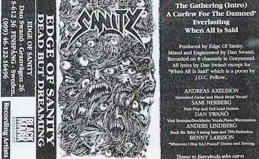 Stiahni si Hudba Edge of sanity - Dead but dreaming (DEMO) (1991)