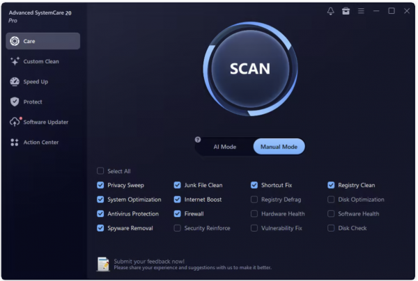 Stiahni si Programy Advanced SystemCare Pro 20.0.1.256  SK _CZ (x64)