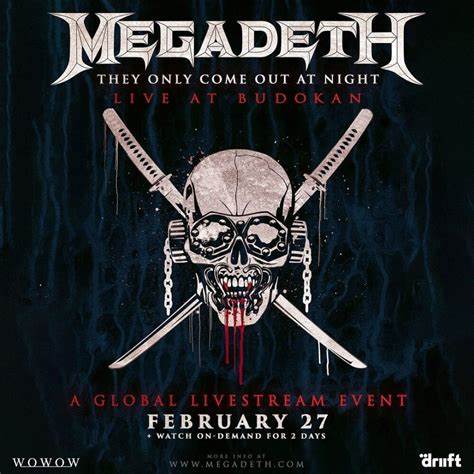 Stiahni si Hudební videa Megadeth - They Only Come Out At Night - Live At Budokan (Live)(2023)