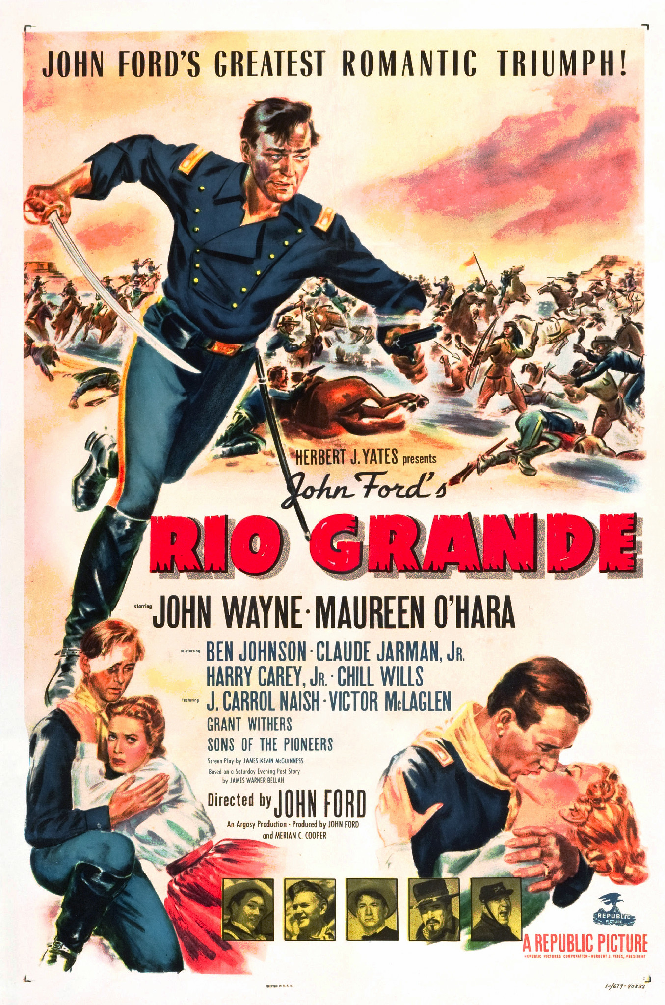 Stiahni si Filmy CZ/SK dabing Rio Grande (1950)(CZ)[TvRip][1080p] = CSFD 65%