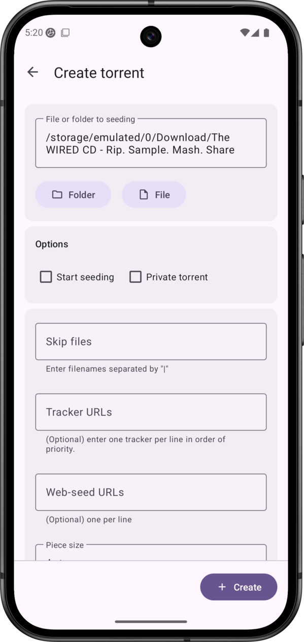 Stiahni si Mobil, PDA LibreTorrent All
