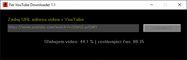 Stiahni si Programy Fer YouTube Downloader 1.1 (portable)
