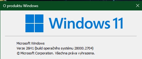 Stiahni si Programy MS Windows 11 Pro CZ 26H1_update - 13.08.2024