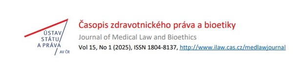 Stiahni si Knihy a Časopisy Vol 15 No 1: Časopis zdravotnického práva a bioetiky (2025)(CZ)[PDF]