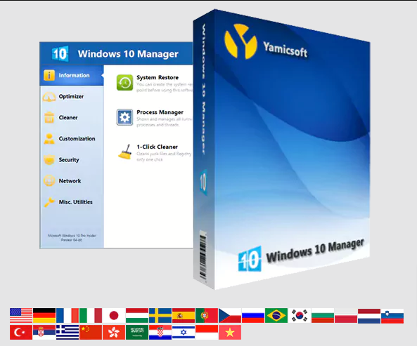 Stiahni si Programy Yamicsoft Windows 10 Manager 3.8.9 CZ (x64) portable