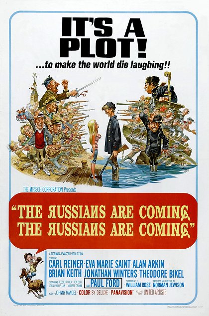 Stiahni si Filmy CZ/SK dabing  Rusové přicházejí! Rusové přicházejí! / The Russians Are Coming! The Russians Are Coming! (1966)(CZ/EN)[1080p] = CSFD 63%