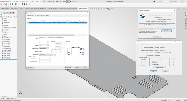 Stiahni si Programy Geometric NestingWorks 2026 SP1 for SolidWorks 2025-2026 (x64)