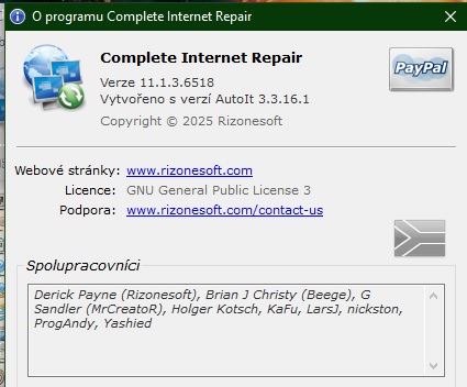 Stiahni si Programy Complete Internet Repair 11.1.3 (CZ)