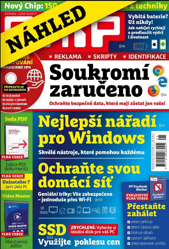 Stiahni si Programy     CHIP DVD (06/2019)(CZ)