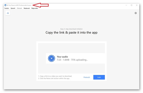 Stiahni si Programy 4K YouTube to MP3 - 25.1.0.0196 CZ (x64) portable