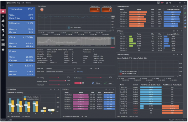 Stiahni si Programy Quick CPU Pro 6.7.0 (x64)
