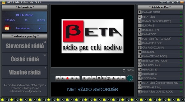 Stiahni si Programy NET Radio Rekorder 5.1.4 + aktivacia