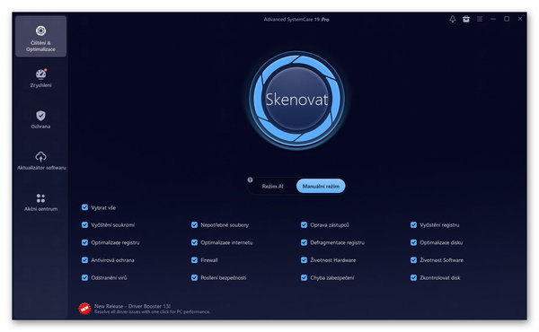 Stiahni si Programy Advanced SystemCare Pro 19.0.1.158 CZ+SK (x64) portable
