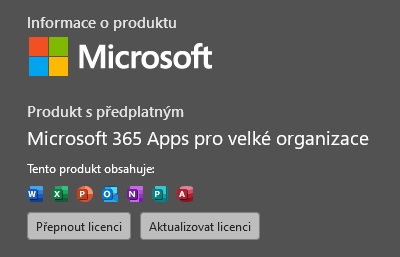 Stiahni si Programy Microsoft 365 Apps pro velké organizace (CZ/SK)