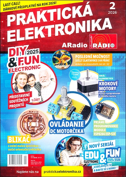Stiahni si Knihy a Časopisy Praktická elektronika - Amatérske radio (02/2026)(CZ)[PDF]