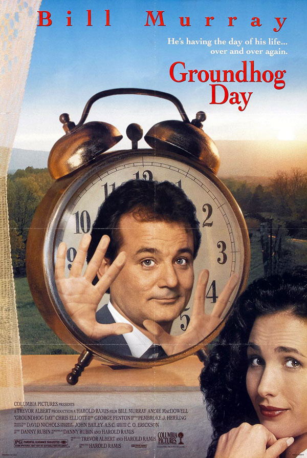Stiahni si Filmy CZ/SK dabing Na Hromnice o den více / Groundhog Day (1993)(2xCZ/EN)[1080p][x265] = CSFD 85%