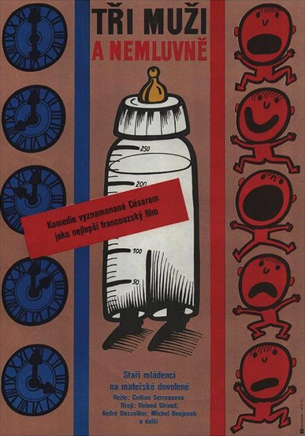 Stiahni si Filmy CZ/SK dabing Tři muži a nemluvně / Trois hommes et un couffin (1985)(CZ)[1080p][WEB-DL] = CSFD 60%