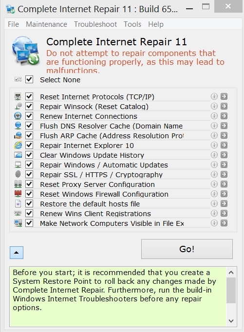 Stiahni si Programy Kompletná oprava internetu / Complete Internet Repair  11.1.3.6508 Portable 