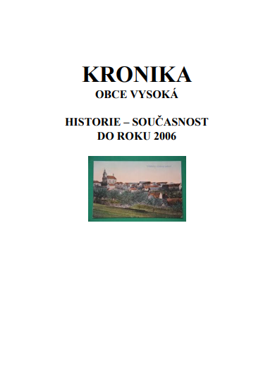 Stiahni si Knihy a Časopisy Kronika obce Vysoká (CZ)[PDF]