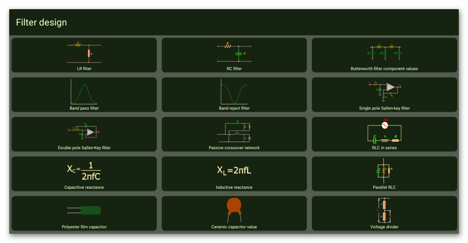 Electronic filter design tool 15 Build 11 Paid Circuit Diagram