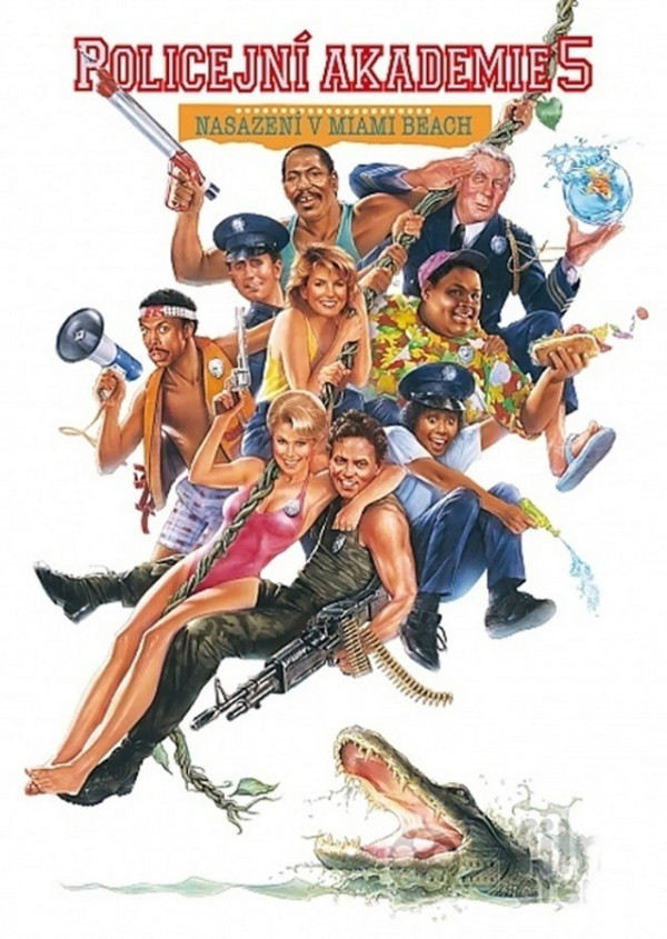 Stiahni si Filmy CZ/SK dabing Policejní akademie 5: Nasazení: Miami Beach / Police Academy 5: Assignment: Miami Beach (1988)(CZ/EN)[2160p][AIUpscale][HDR10][HEVC] = CSFD 48%
