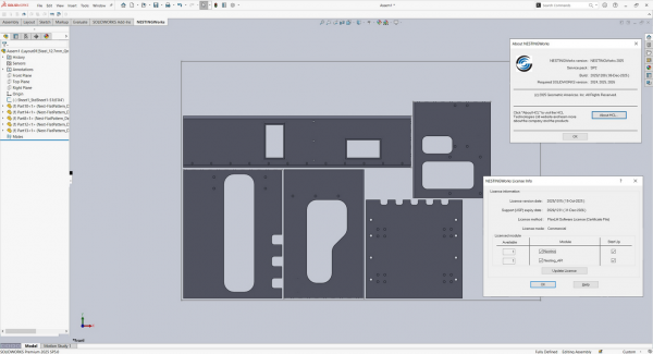 Stiahni si Programy Geometric NestingWorks 2025 SP2 for SolidWorks 2024-2026 (x64)