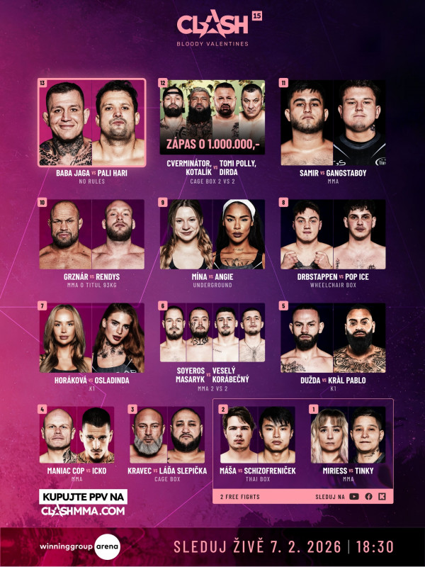 Stiahni si Sport CLASH 15 - Bloody Valentines (CZ)[1080p]