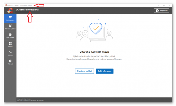Stiahni si Programy CCleaner Professional 6.40.11562 CZ + SK (x32x64) portable