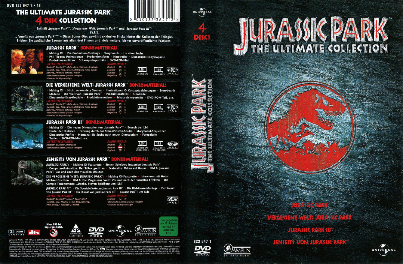 Stiahni si Filmy DVD Jursky Park - Sberatelska Kolekce / Jurassic Park Collector's Edition (1993-2001)(CZ/EN/HU)