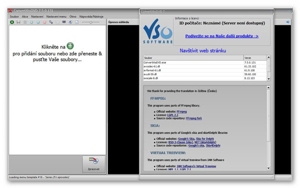 Stiahni si Programy VSO ConvertXtoDVD 7.5.0.131 CZ + SK (x64) portable