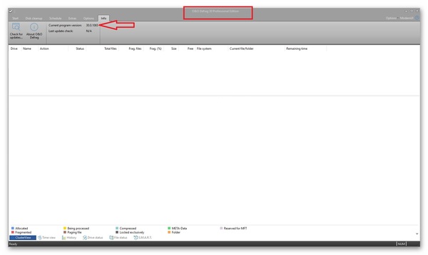 Stiahni si Programy O&O Defrag Professional 30.0 Build 1065 (x64) portable