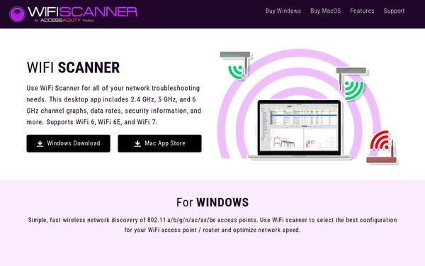 Stiahni si Programy AccessAgility WiFi Scanner v2.9