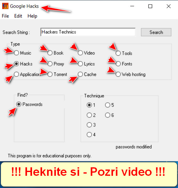 Stiahni si Programy GOOGLE HACKS 1.6!
