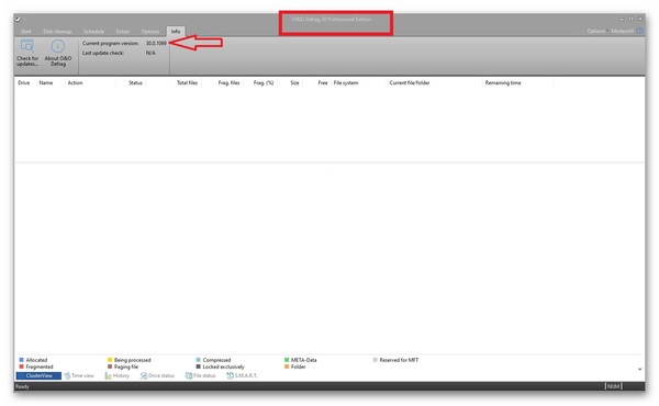 Stiahni si Programy O&O Defrag Professional 30.0 Build 1069 (x64) portable