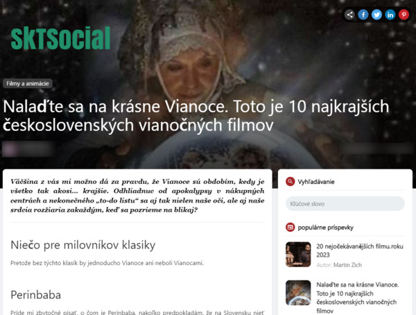Stiahni si SkTSocial Naladte sa na krasne Vianoce. Toto je 10 najkrajsich Ceskoslovenskych vianocnych filmov