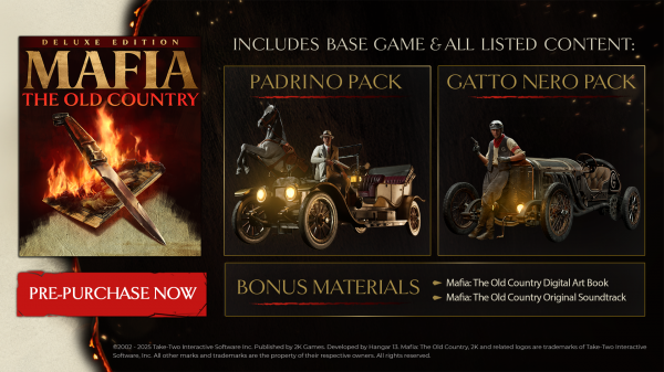Stiahni si Hry na Windows Mafia: The Old Country – Deluxe Edition (Build 20951841 + All DLCs + Bonus Content + MULTi15)[DODI / voices38 Repack]