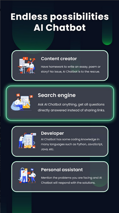 Stiahni si Mobil, PDA Chatbot AI - Ask AI anything 1.9.6 build 212 [Premium] [Mod]