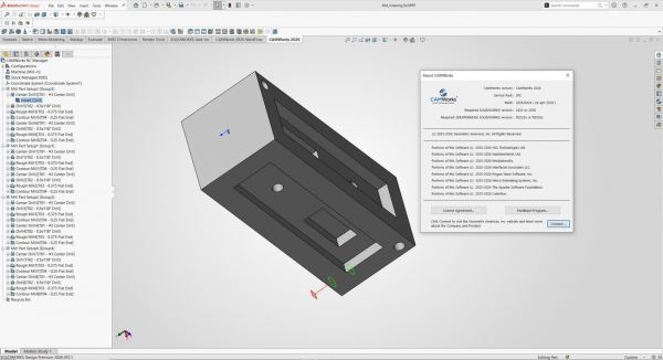 Stiahni si Programy CAMWorks 2026 SP2 CZ for SolidWorks 2025-2026 (x64)