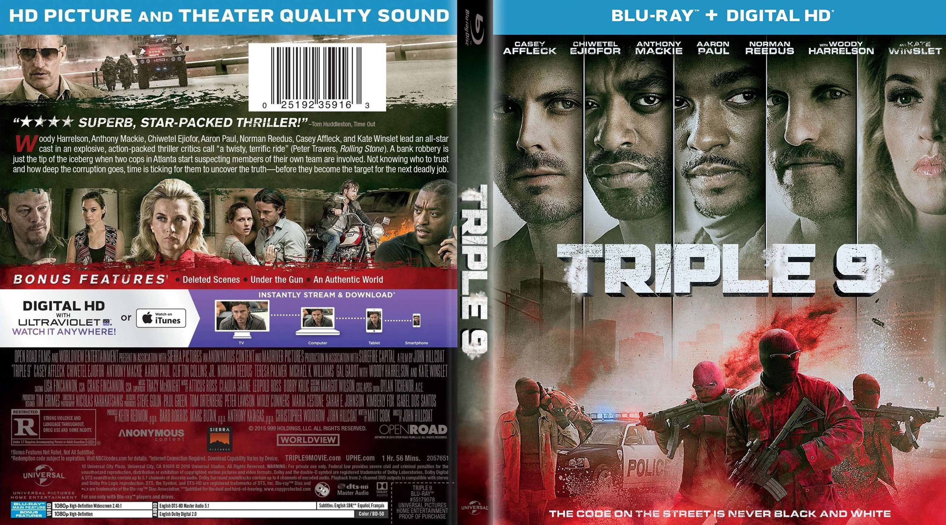 Triple 9 (2016)(CZ/EN)[1080p] = CSFD 64%